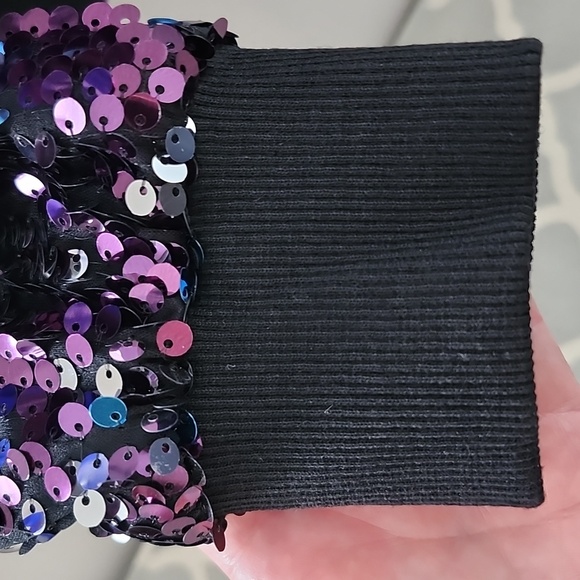 Sequin Long Sleeve Bomber Jacket - Picture 10 of 12